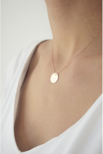 Κολιέ Ροζ Χρυσό 14Κ Shiny You