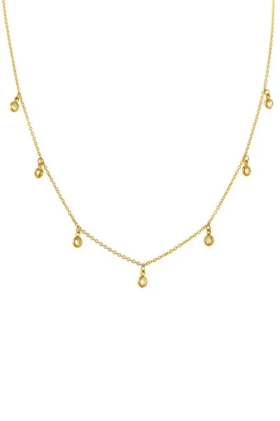 Κολιέ Lumière Χρυσό 14Κ SeeK for Gold Bling Drops