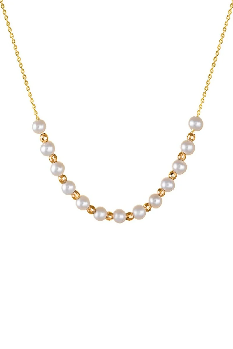 Κολιέ Χρυσό 14Κ Chic Pearls