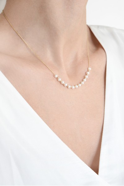 Κολιέ Χρυσό 14Κ Chic Pearls