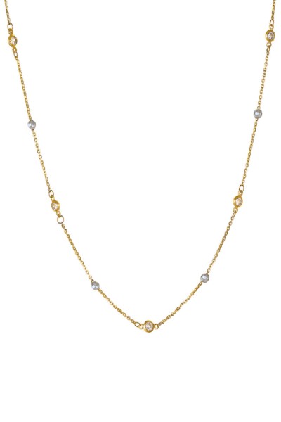 Κολιέ Χρυσό 14Κ Dots Mix