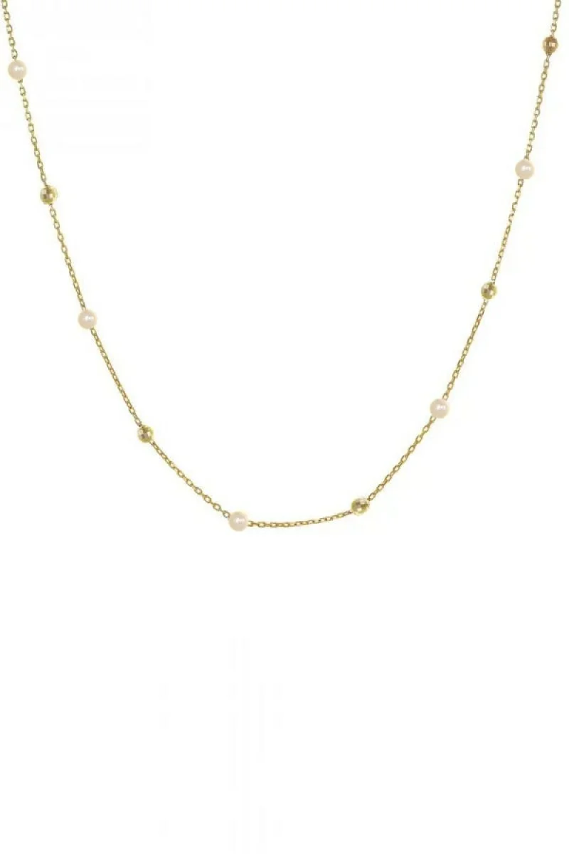 Κολιέ Χρυσό 14Κ Pearl Dots