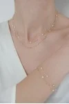 Κολιέ Χρυσό 14Κ Pearl Dots