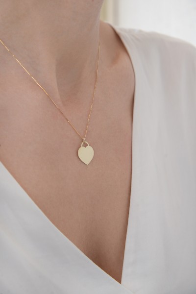 Κρεμαστό Χρυσό 14Κ Label It Heart 6194
