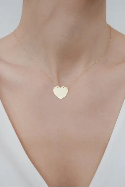 Κολιέ Χρυσό 14Κ Label It Heart 6213