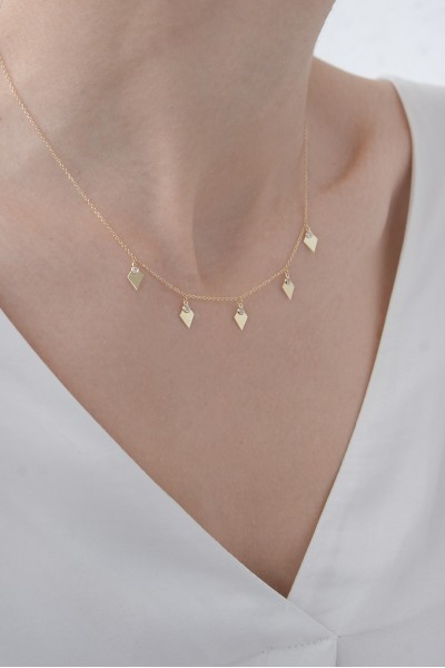 Κολιέ Χρυσό 14Κ SeeK for Gold Aztec Drops