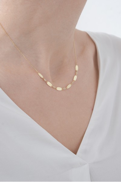 Κολιέ Χρυσό 14Κ SeeK for Gold Ovals