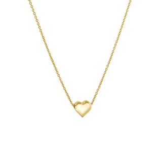 Κολιέ Χρυσό 14Κ Gold Shiny Heart