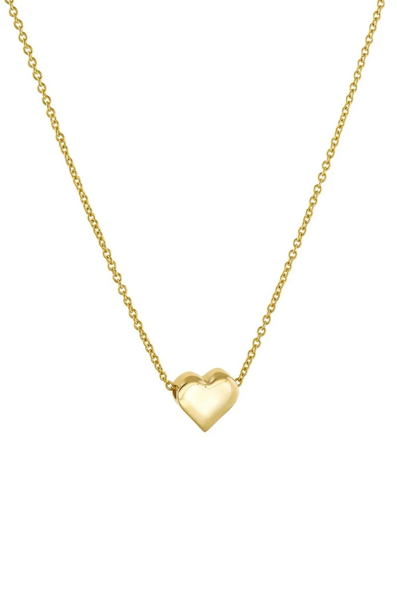 Κολιέ Χρυσό 14Κ Gold Shiny Heart