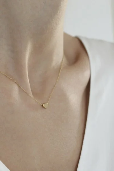 Κολιέ Χρυσό 14Κ Gold Shiny Heart