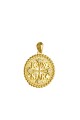 Φυλαχτό Κωνσταντινάτο Χρυσό 14Κ Διπλής Όψης Πετράτο
