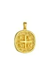 Κρεμαστό Κωνσταντινάτο Χρυσό 14Κ Διπλής Όψης