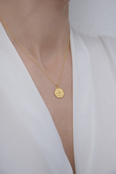 Κρεμαστό Κωνσταντινάτο Χρυσό 14Κ Ζωγραφιά