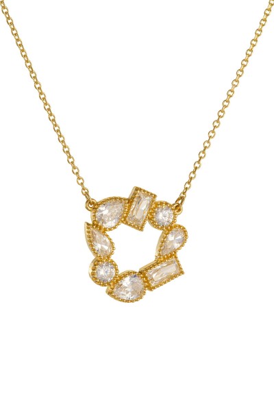 Κολιέ Χρυσό 14Κ Cubes White