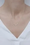 Κολιέ Χρυσό 14Κ Cubes White