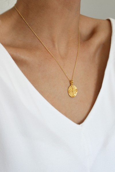 Φυλαχτό Κωνσταντινάτο Χρυσό 14Κ Elite 20mm