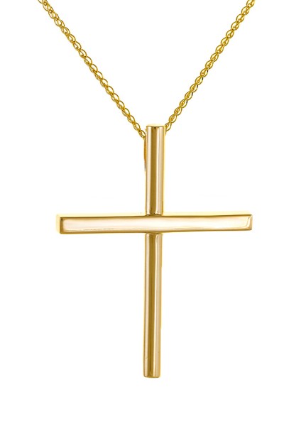 Σταυρός Βάπτισης Χρυσός 14Κ Minimal 4518