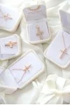 Σετ Σταυρός με Αλυσίδα Ροζ Χρυσός 14Κ Fashion 4218