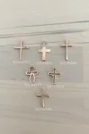 Σετ Σταυρός με Αλυσίδα Ροζ Χρυσός 14Κ Minimal 4751