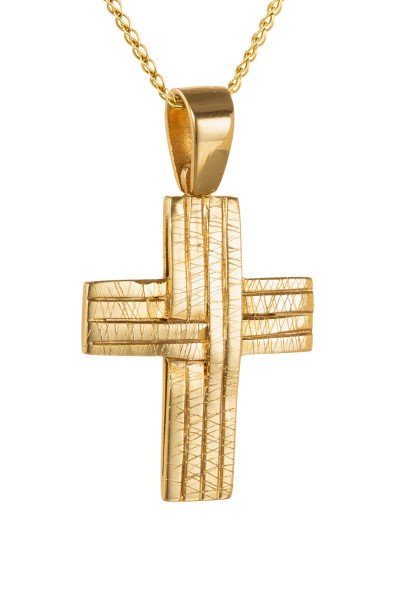 Σταυρός Βάπτισης Χρυσός 14Κ Ζαγρέ 4326