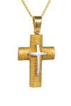 Σταυρός Βάπτισης Χρυσός 14Κ Ζαγρέ 4329
