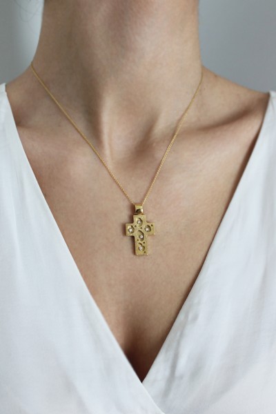 Σταυρός Βάπτισης Χρυσός 14Κ Σφυρήλατος 4331