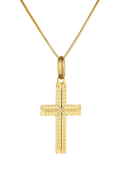 Κρεμαστό Χρυσό 14Κ Σταυρός Διαμανταρισμένος