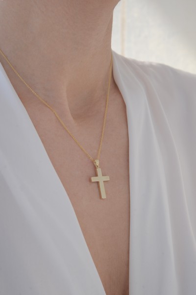 Σταυρός Βάπτισης Χρυσός 14Κ Minimal 6376