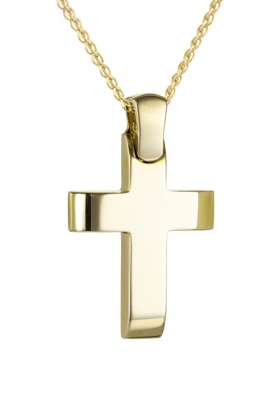 Σταυρός Βάπτισης Χρυσός 14Κ Λουστρέ 4750