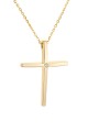 Σετ Σταυρός με Αλυσίδα Χρυσός 14Κ Minimal 4758