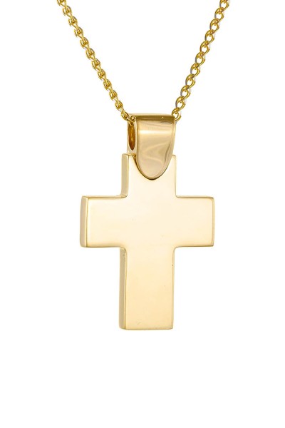 Σταυρός Βάπτισης Χρυσός 14Κ Μασίφ Minimal 5963