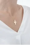 Σταυρός Βάπτισης Χρυσός 14Κ Μασίφ Minimal 5963