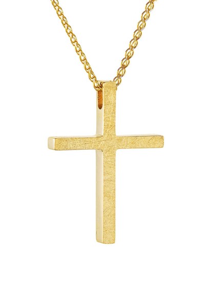 Σταυρός Βάπτισης Χρυσός 14Κ Μασίφ Minimal 5964