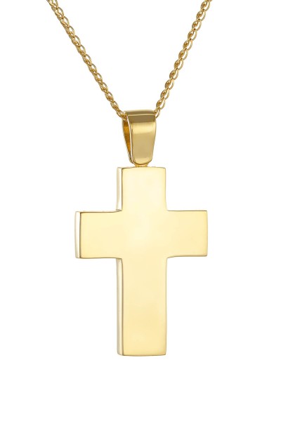 Σταυρός Βάπτισης Χρυσός 14Κ Μασίφ Minimal 6031