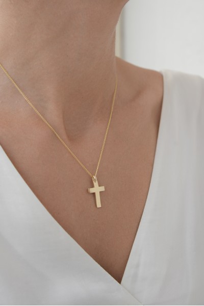 Σταυρός Βάπτισης Χρυσός 14Κ Minimal 6385