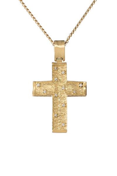 Σταυρός Βάπτισης Χρυσός 14Κ Οικονομικός Πετράτος 1675