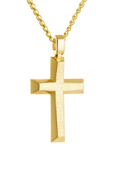 Σταυρός Βάπτισης Χρυσός 14Κ Minimal 5208