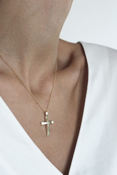 Σταυρός Βάπτισης Χρυσός 14Κ Minimal 5219