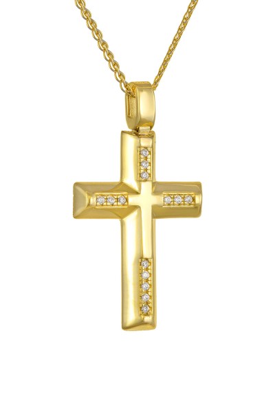 Σταυρός Βάπτισης Χρυσός 14Κ Πετράτος 5768