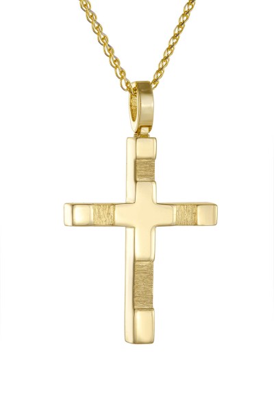 Σταυρός Βάπτισης Χρυσός 14Κ Minimal 6340