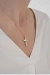 Σταυρός Βάπτισης Χρυσός 14Κ Πετράτος 6347