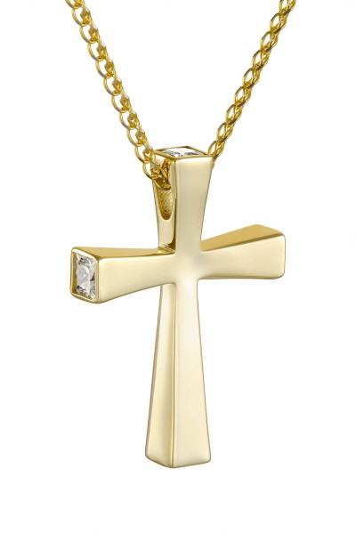 Σταυρός Βάπτισης Χρυσός 14Κ Πετράτος 6351