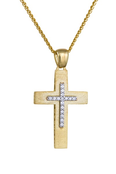 Σταυρός Βάπτισης Χρυσός 14Κ Οικονομικός Πετράτος 3624