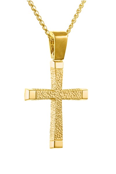 Σταυρός Βάπτισης Χρυσός 14Κ Απλός 5113
