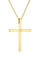 Σετ Σταυρός με Αλυσίδα Χρυσός 14Κ Minimal 6338