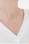 Σετ Σταυρός με Αλυσίδα Χρυσός 14Κ Minimal 6338