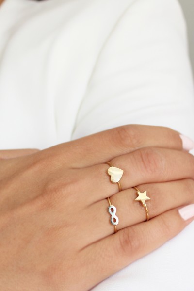 Δαχτυλίδι Χρυσό 14Κ Star Shine