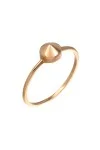 Δαχτυλίδι Ροζ Χρυσό 14Κ Rock Stud