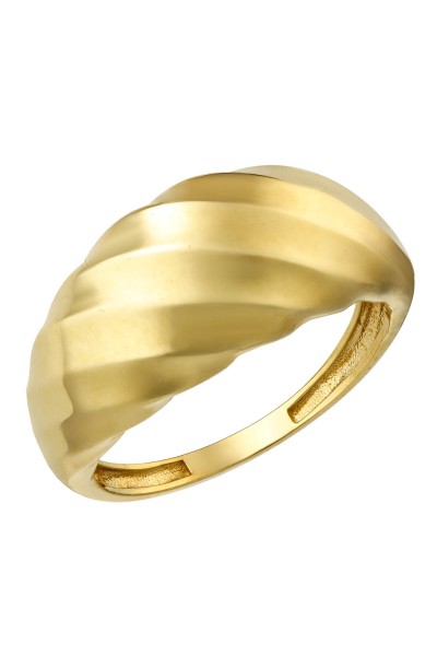 Δαχτυλίδι Χρυσό 14Κ Croissant Mirror 6466