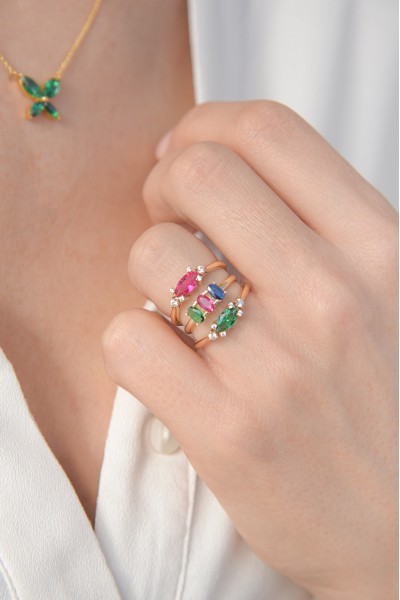 Δαχτυλίδι Χρυσό 14Κ Colours